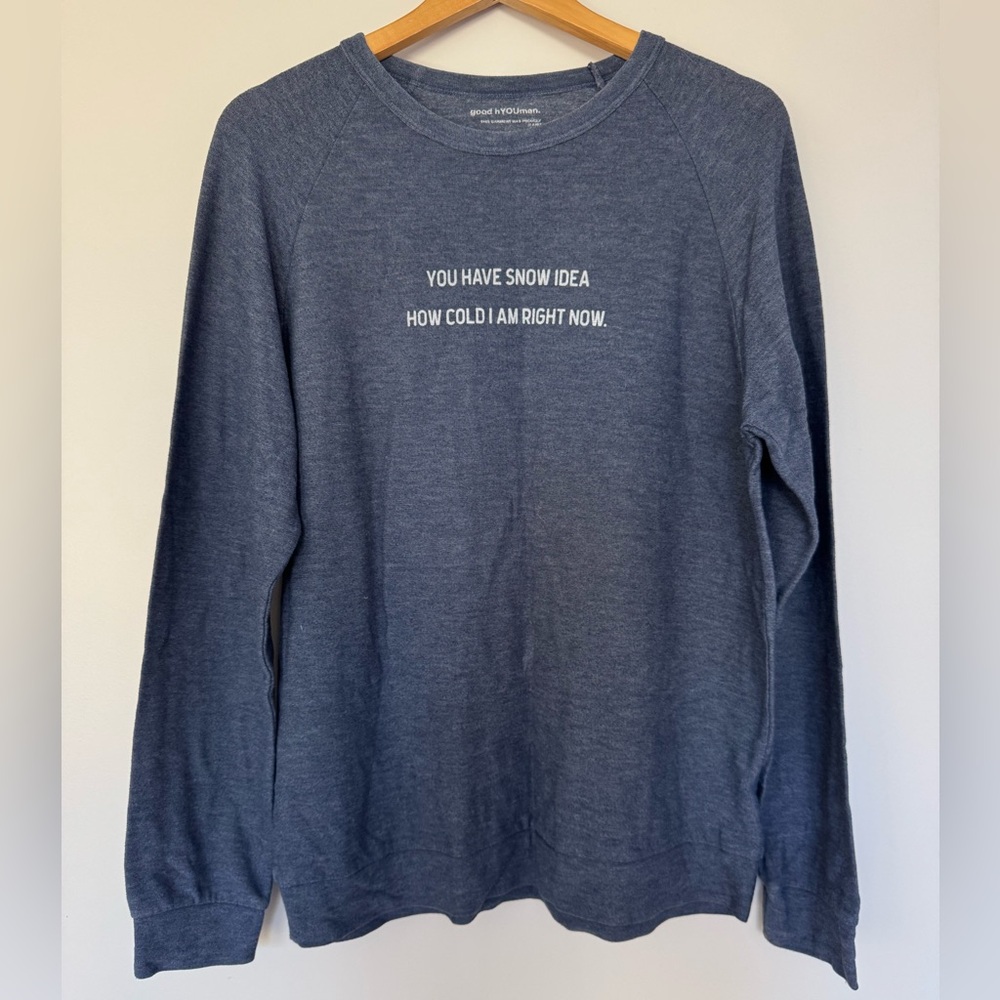 Good hYOUman Crewneck Sweater Small